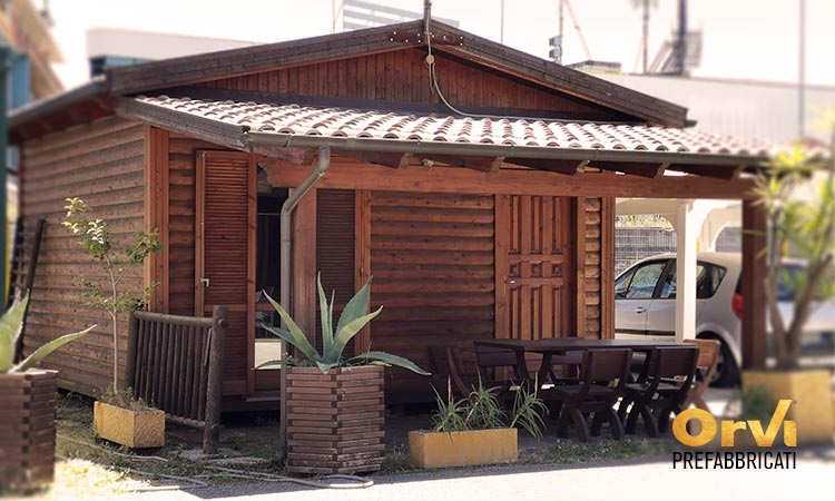 Casa in legno lamellare da Mq 26 in offerta da Orvi Prefabbricati roma
