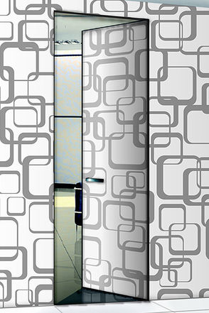 Le poerte invisibili battente filo muro della collezione Essential di Scrigno