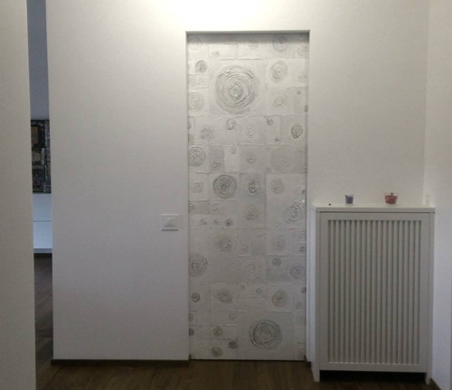 Porte e Pareti Il Papiro Art, personalizzate, in resina filo muro