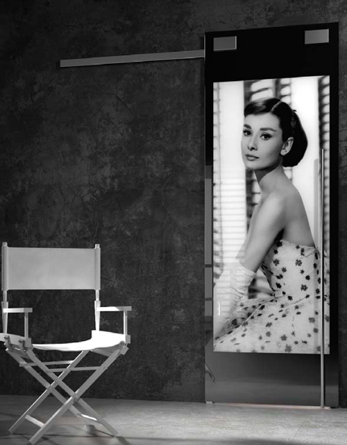 Orvi: le scorrevoli su mantovana dal design glamour con Audrey Hepburn