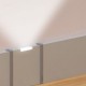Il Battiscopa con inserti led, in alluminio anodizzato e design prolight iceberg