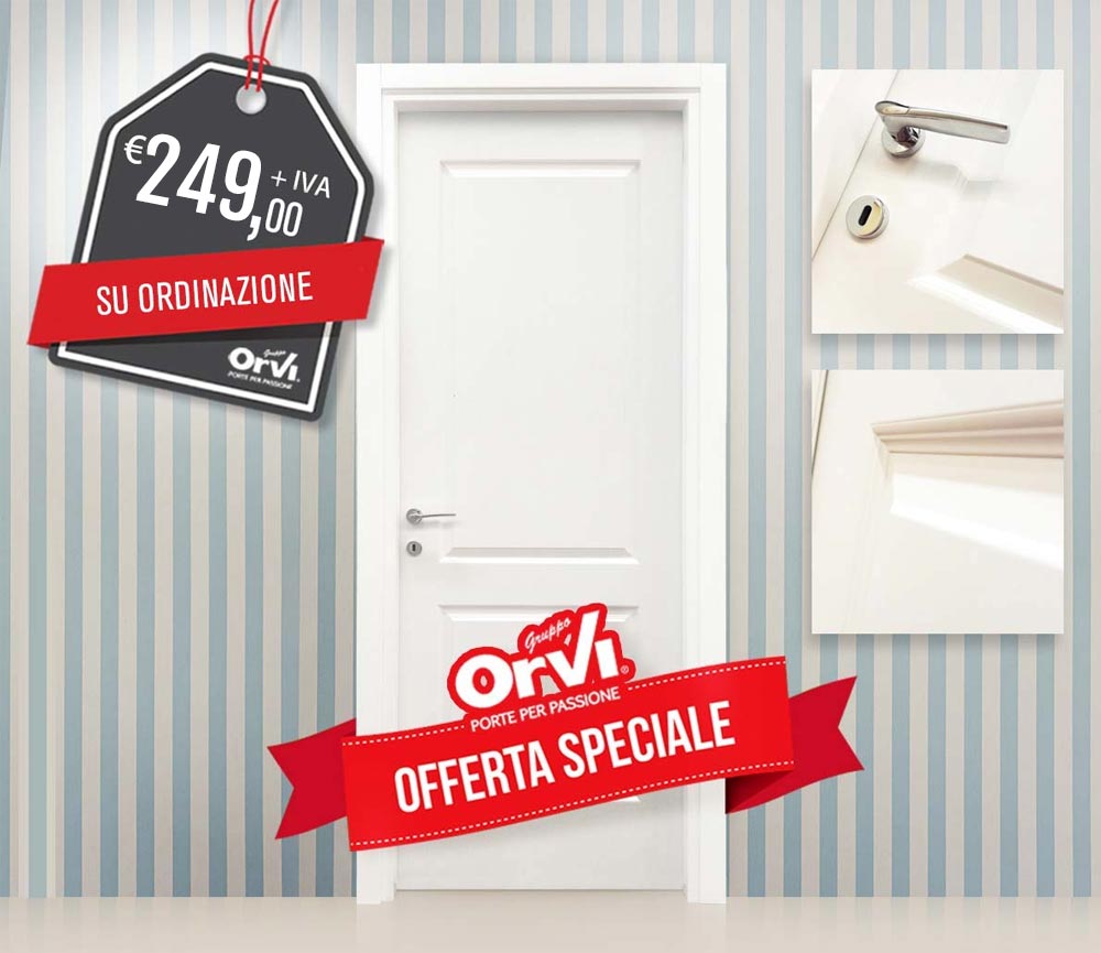 Porta laccata bianca Irene - € 249,00 - La trovi da Gruppo Orvi Serramenti