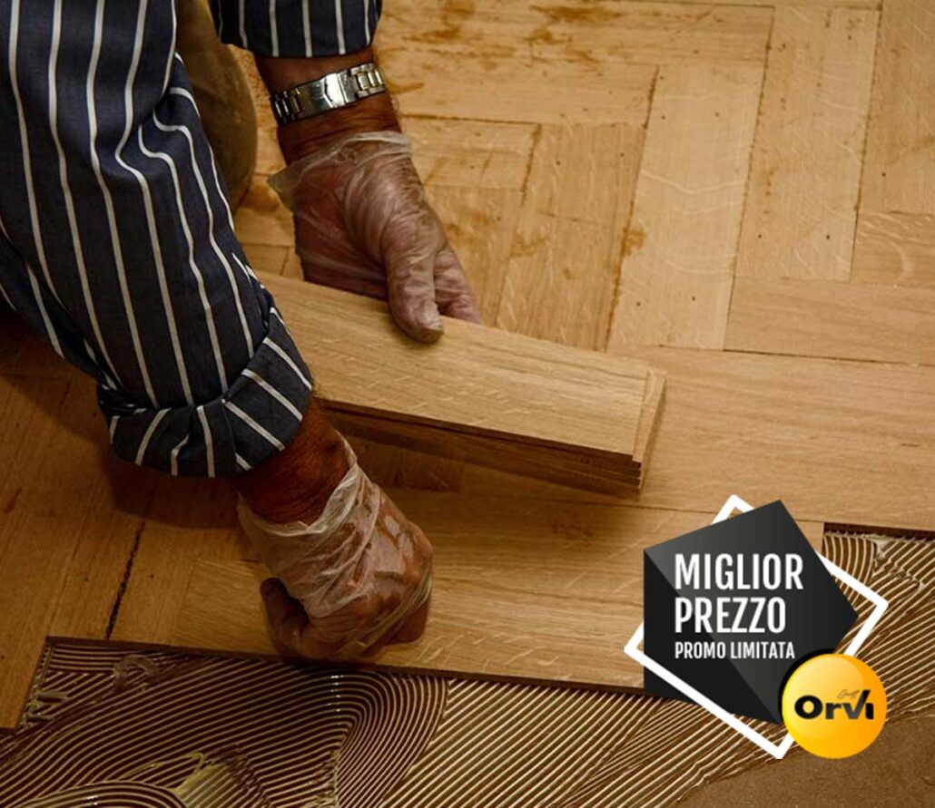 Parquet in Rovere massello grezzo