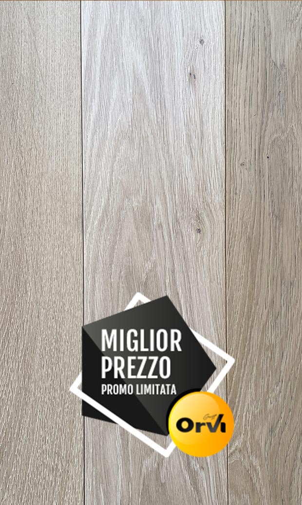 Parquet Rovere in massello grezzo